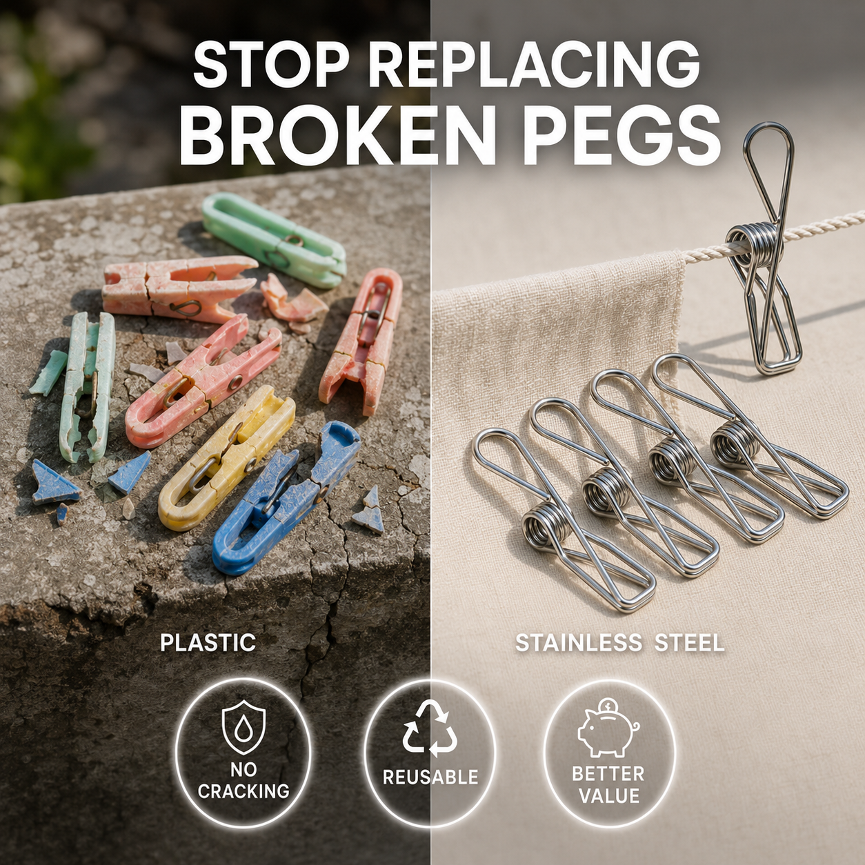 Stainless Steel Pegs